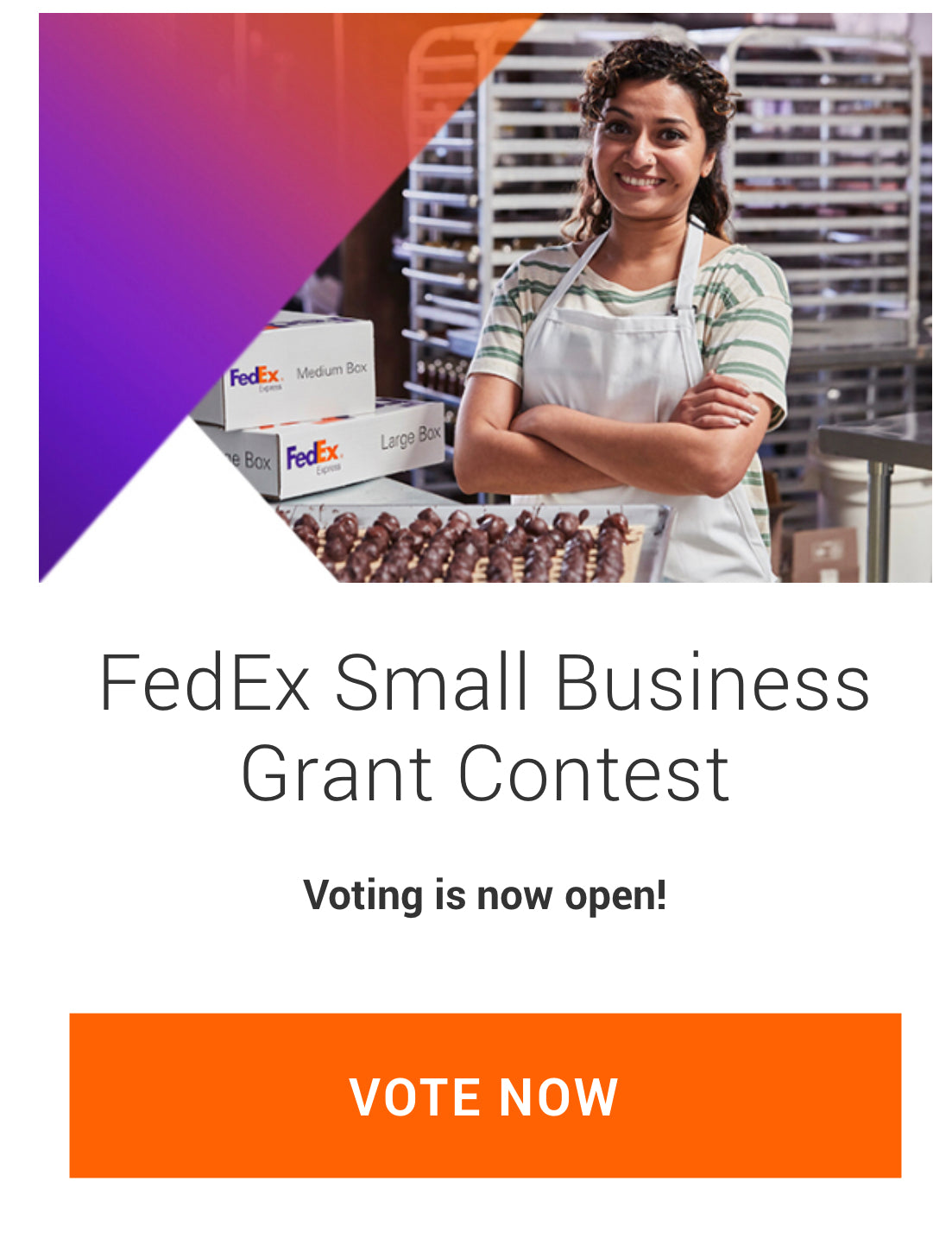 We just applied for the FedEx Small Business Grant!