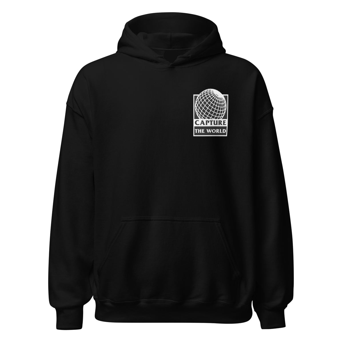 Worldwide Hoodie (Black) – Capture The World Apparel
