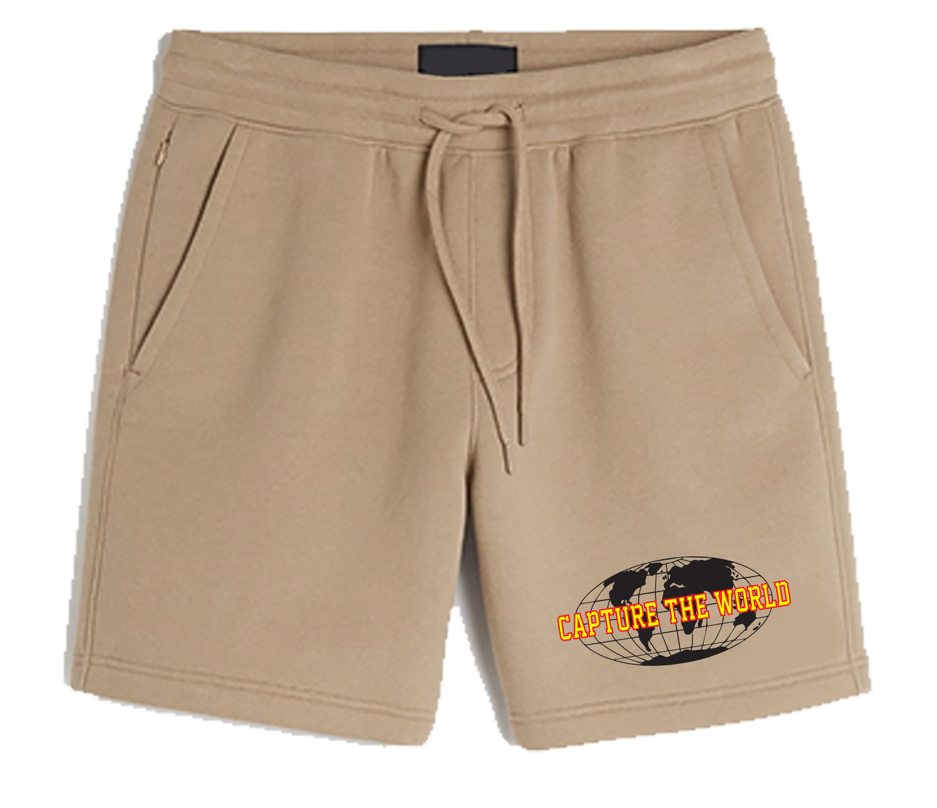 Wide World SweatShorts (Sandstone)