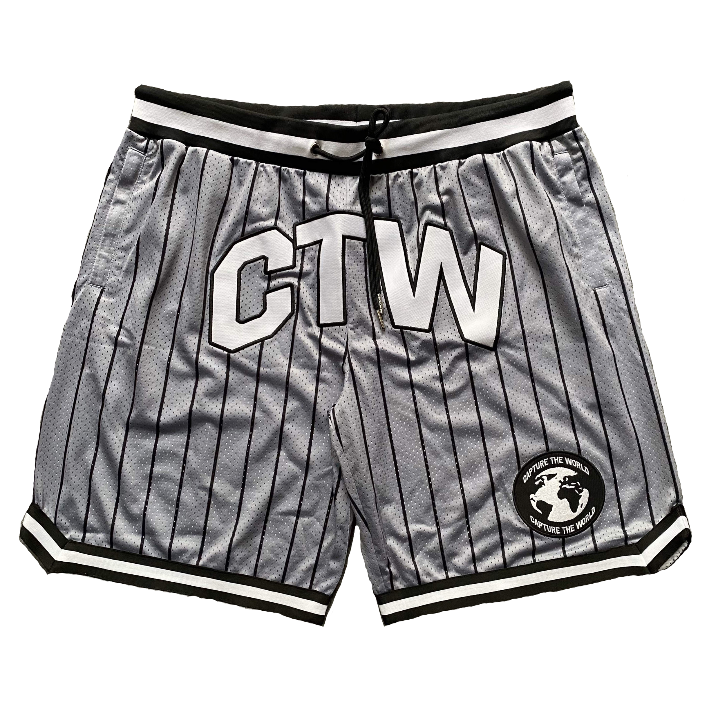 Pinstripe Mesh Basketball Shorts – Capture The World Apparel