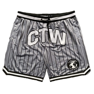Pinstripe Mesh Basketball Shorts